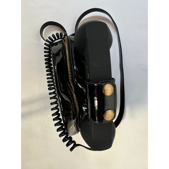 Retro Black & White Telephone Handbag With Heart Dial & Functional Cord - Picture 14 of 16